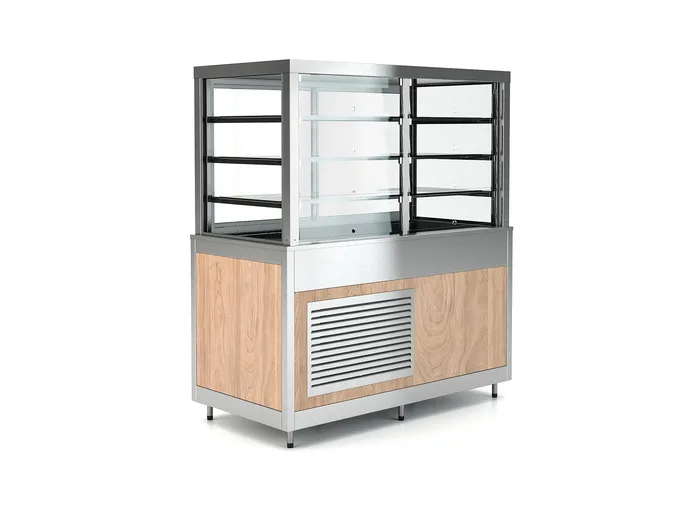 AR VENTILATORU DZESĒJAMA VITRĪNA AR FIKSĒTIEM STIKLIEM PRIEKŠPUSĒ OMNIA 4DSP/FX