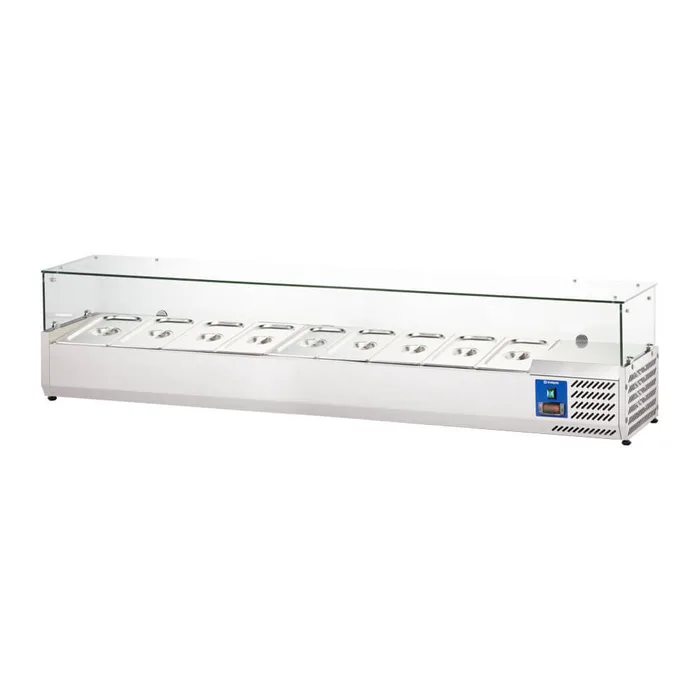 Aukstuma vitrīna 2000 mm 10 x GN1/4